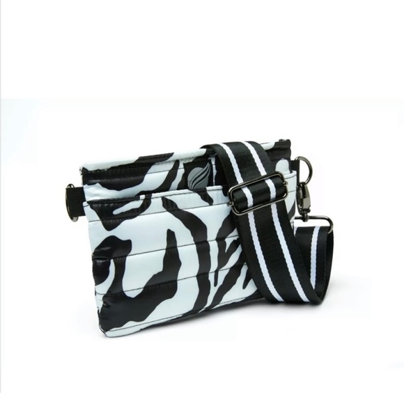 THINK ROYLN Bags Think Rolyn Bum Bagcrossbody Black White Zebra